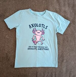 Life is Good Light Axolotl Tee Kids L NWT